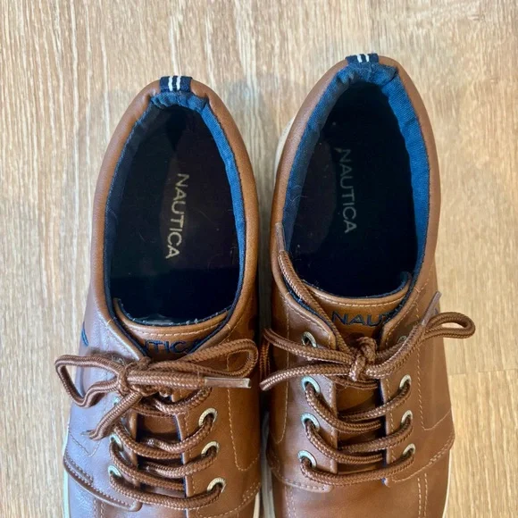 Nautica big Boys Brown Berrian Moc 2 Casual Shoes size 6 - Picture 7 of 9